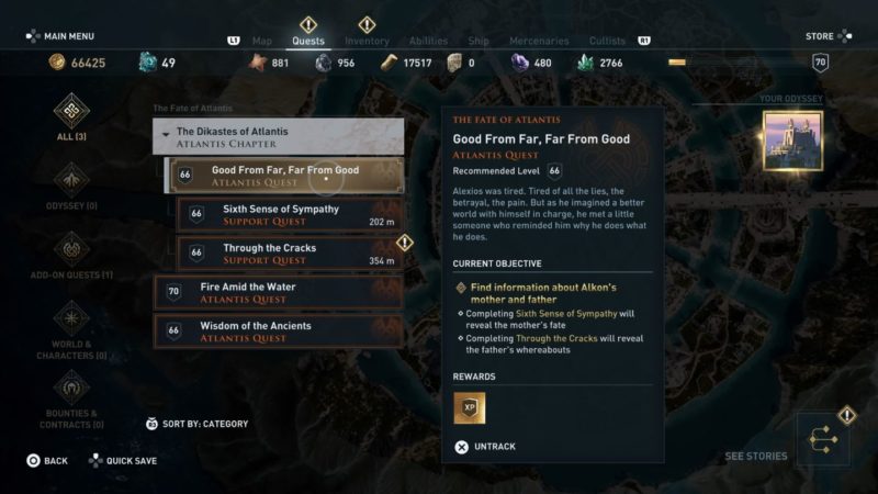 ac odyssey - good from far, far from good quest guide