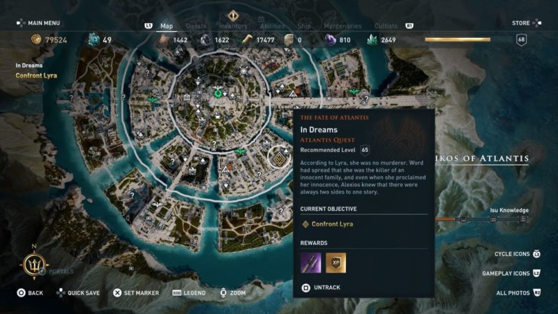 ac odyssey - in dreams mission objective