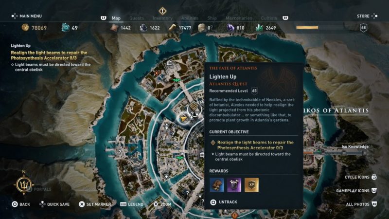 ac odyssey - lighten up guide wiki