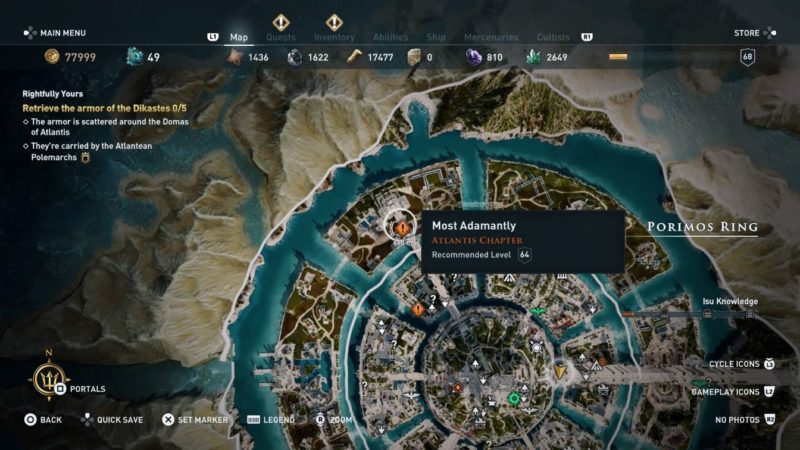 ac odyssey - most adamantly