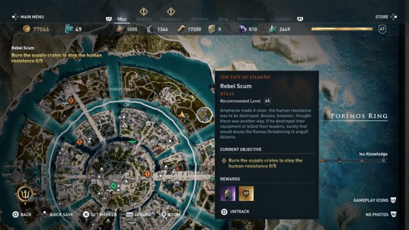 ac odyssey - rebel scum quest guide