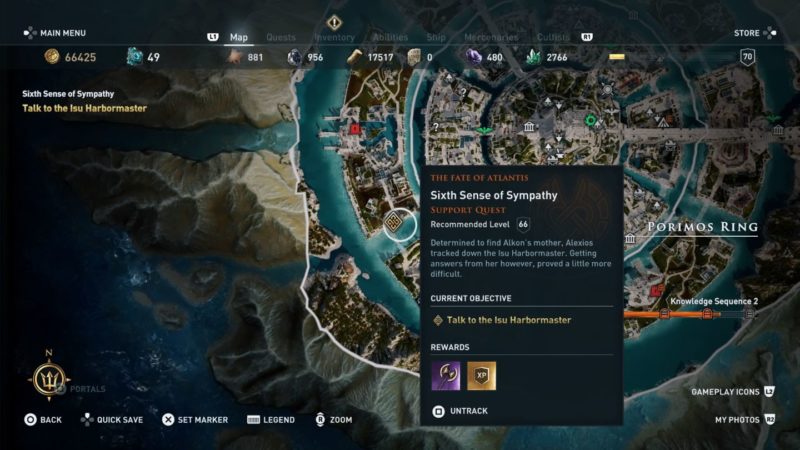 ac odyssey - sixth sense of sympathy guide