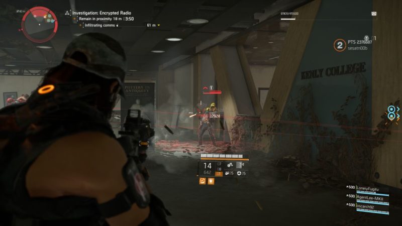 division 2 - kenly library - secure radio handset expedition guide