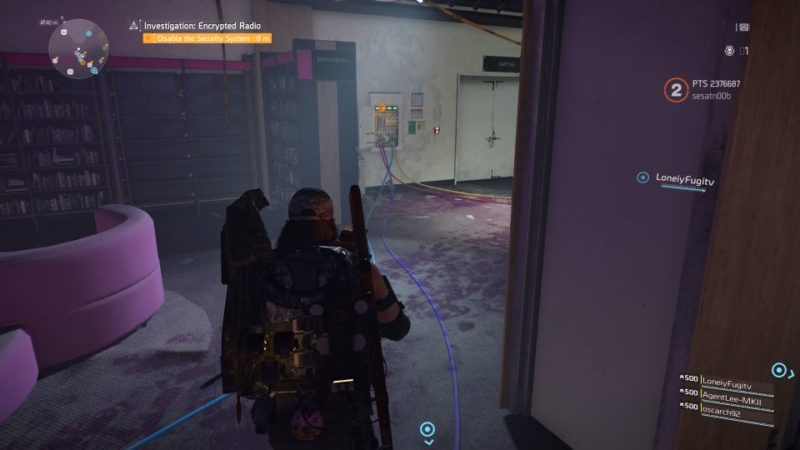 division 2 - kenly library - secure radio handset quest