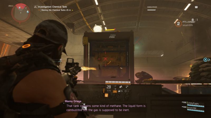 division 2 - kenly metro station - large chemical tank quest