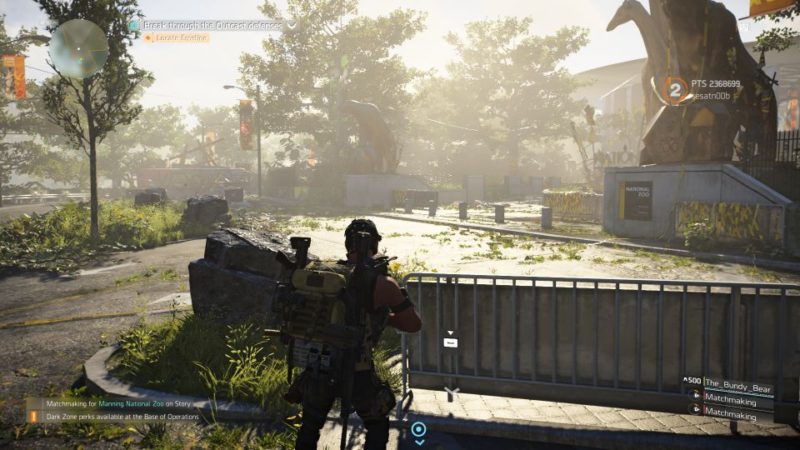 division 2 - manning national zoo guide and tips