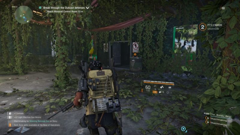 manning national zoo - the division 2 quest