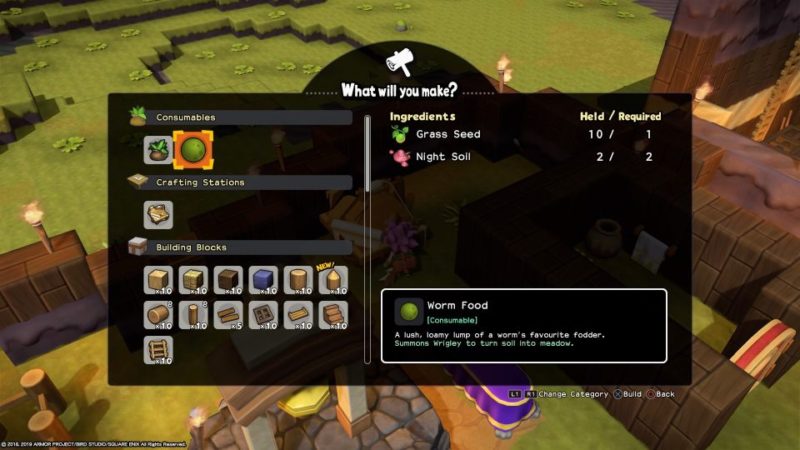 dragon quest builders 2 grass seed