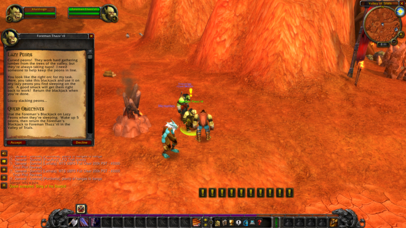 classic wow lazy peons