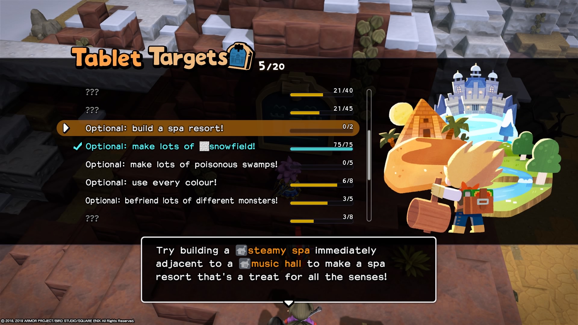 How To Build A Spa Resort Dragon Quest Builders 2