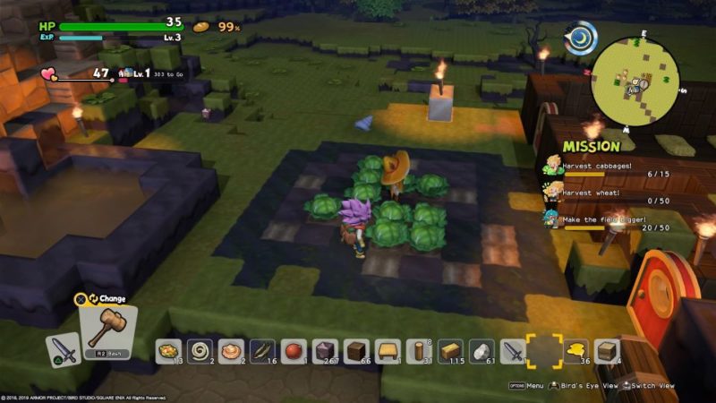 dragon quest builders 2 - furrowfield get sugar cane