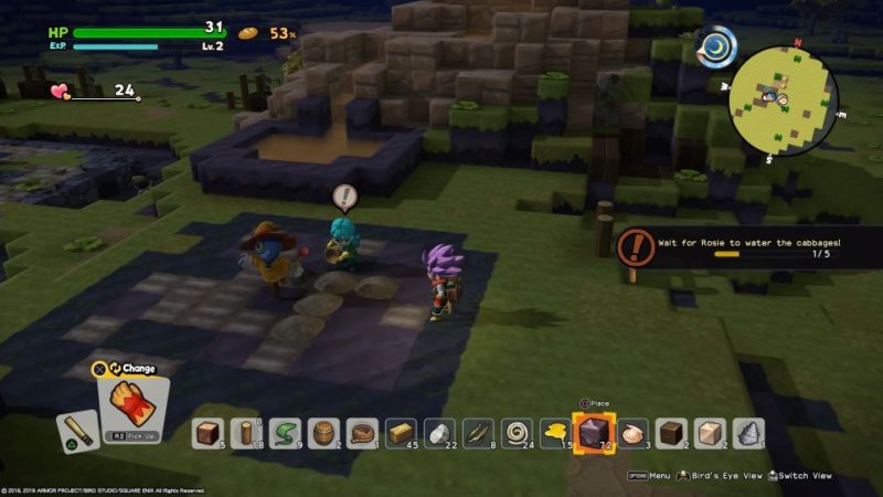 dragon quest builders 2 - furrowfield how to get cabbage