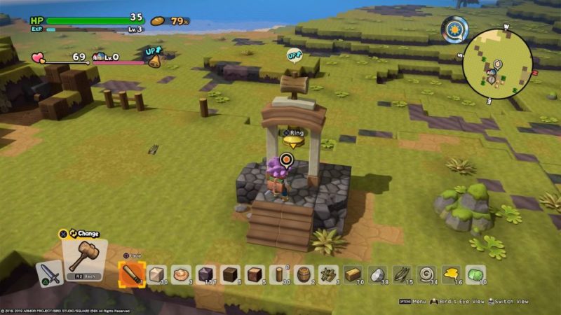 dragon quest builders 2 - furrowfield ring the bell