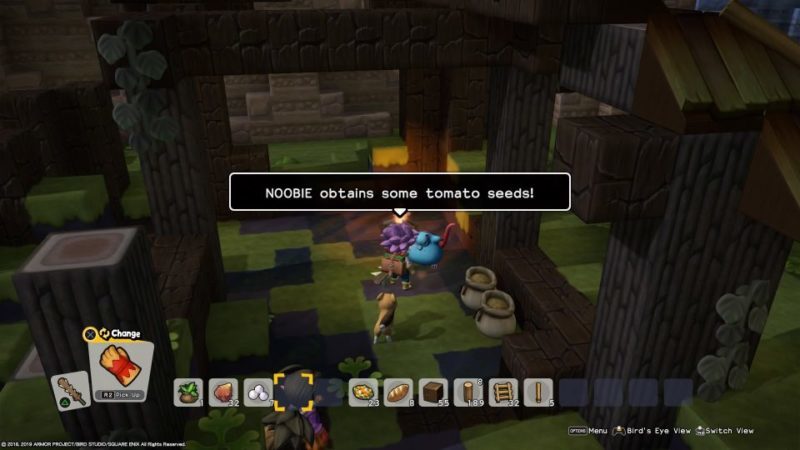 dragon quest builders 2 - how to find and plant tomato seeds