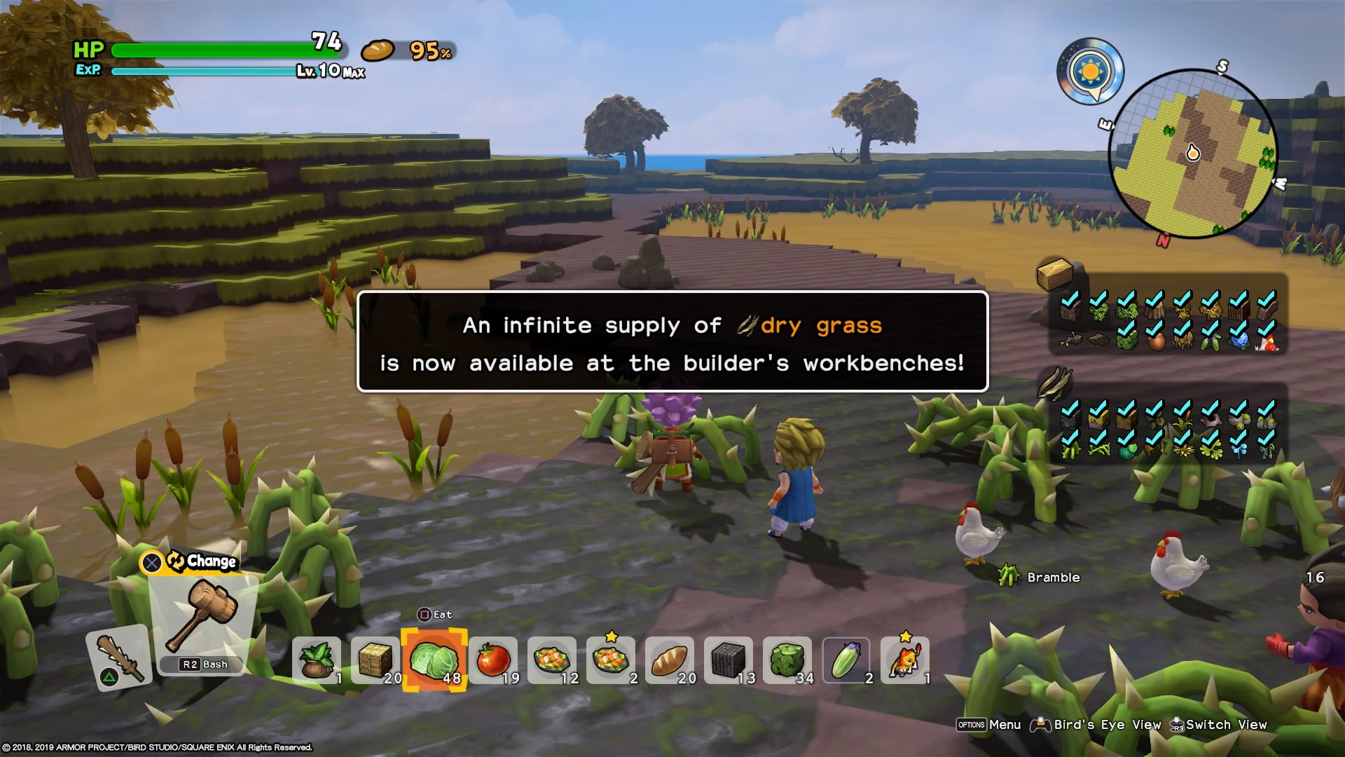 dragon quest builders 2 grass seed