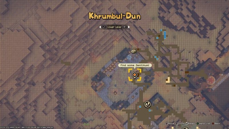 location of zenithium - dragon quest builders 2