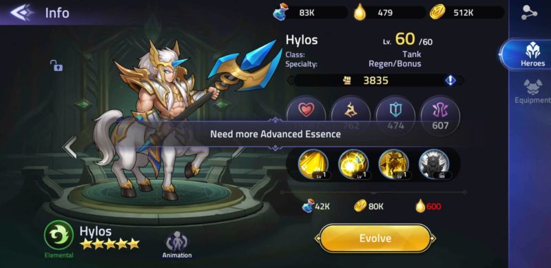 mobile legends adventure advanced essence