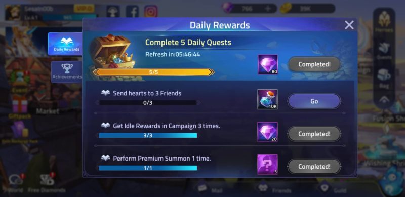 ways to earn diamonds in mobile legends adventure