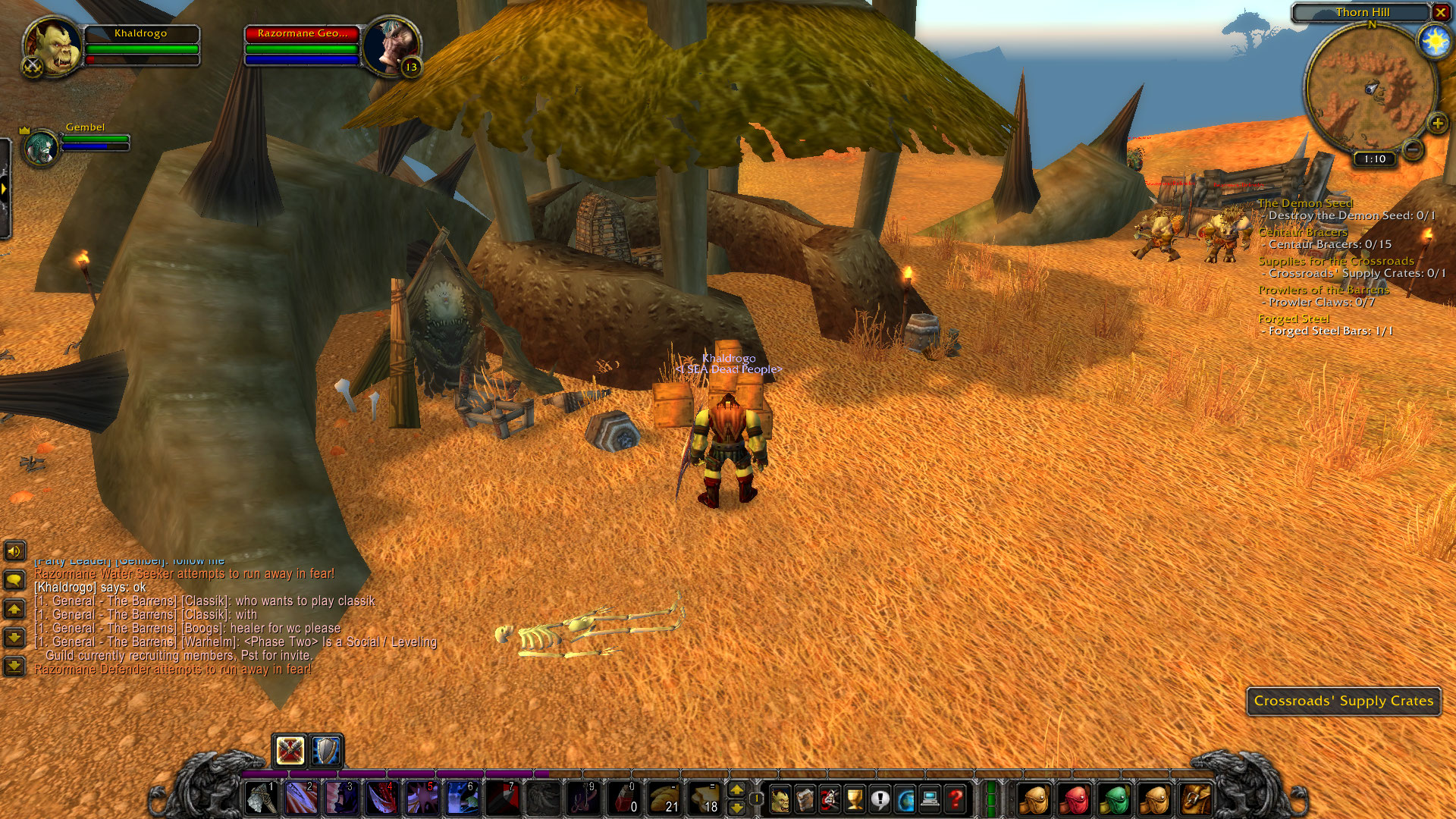 Supplies For The Crossroads WoW Classic Guide And Wiki