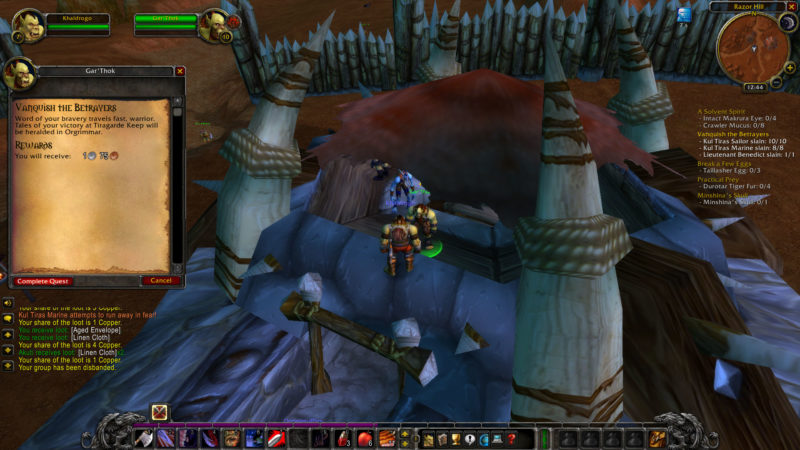 wow classic - vanquish the betrayers lieutenant benedict location