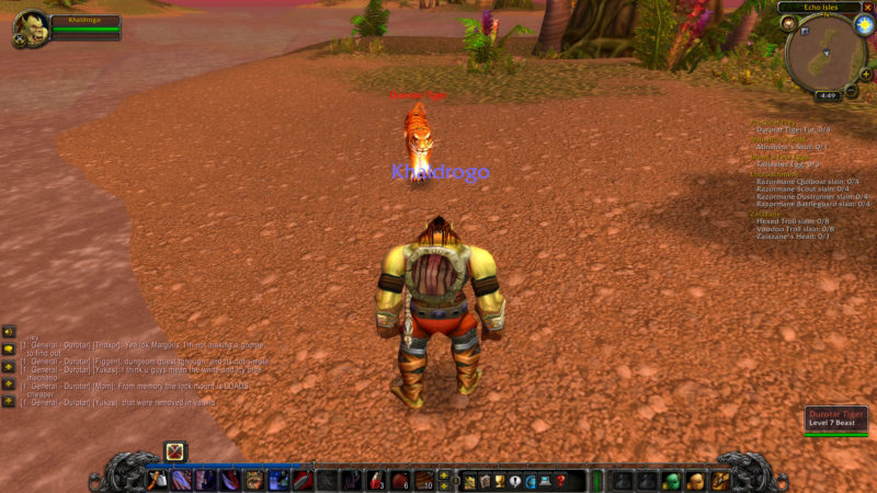 wow classic - where to find durotar tiger