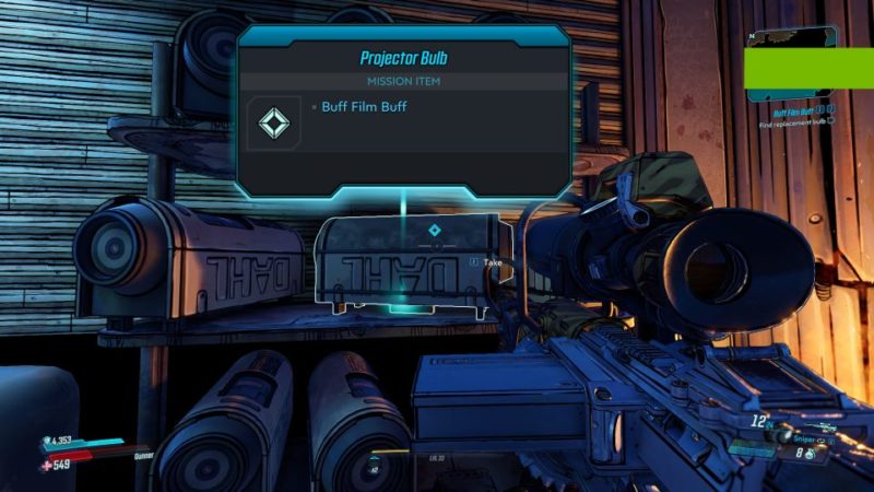 borderlands 3 - buff film buff walkthrough and guide