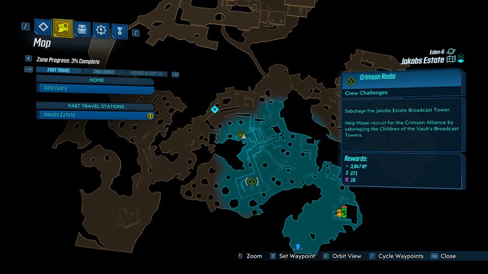 Crimson Radio (Eden6) Borderlands 3 Walkthrough