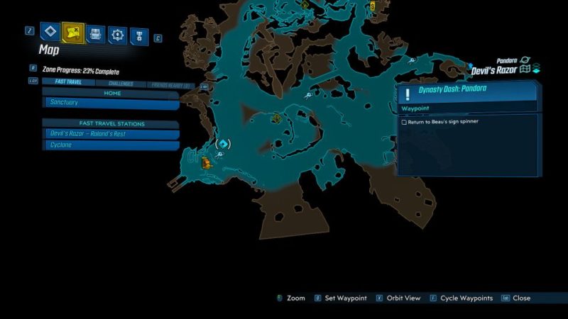 borderlands 3 - dynasty dash pandora walkthrough