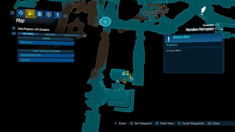 borderlands 3 - dynasty diner guide