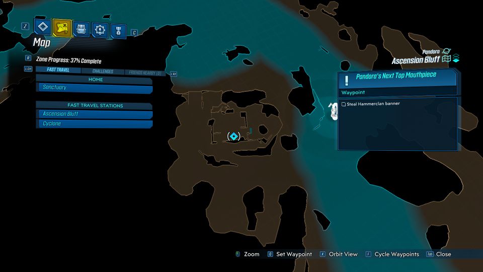 Pandora's Next Top Mouthpiece Borderlands 3 Walkthrough