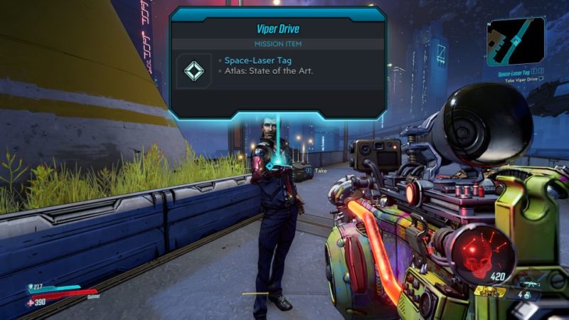 borderlands 3 - space-laser tag quest walkthrough