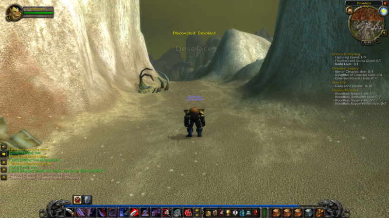 classic wow - desolace location