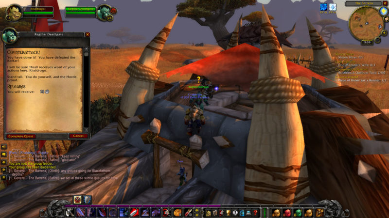 wow classic - counterattack location