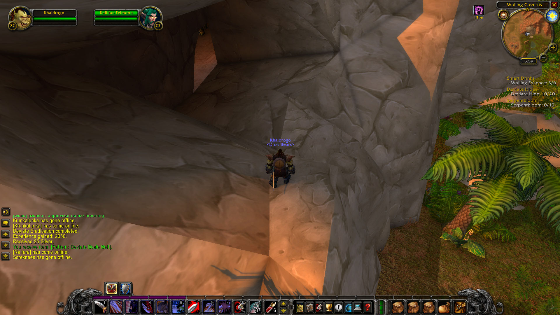 Wailing caverns wow карта