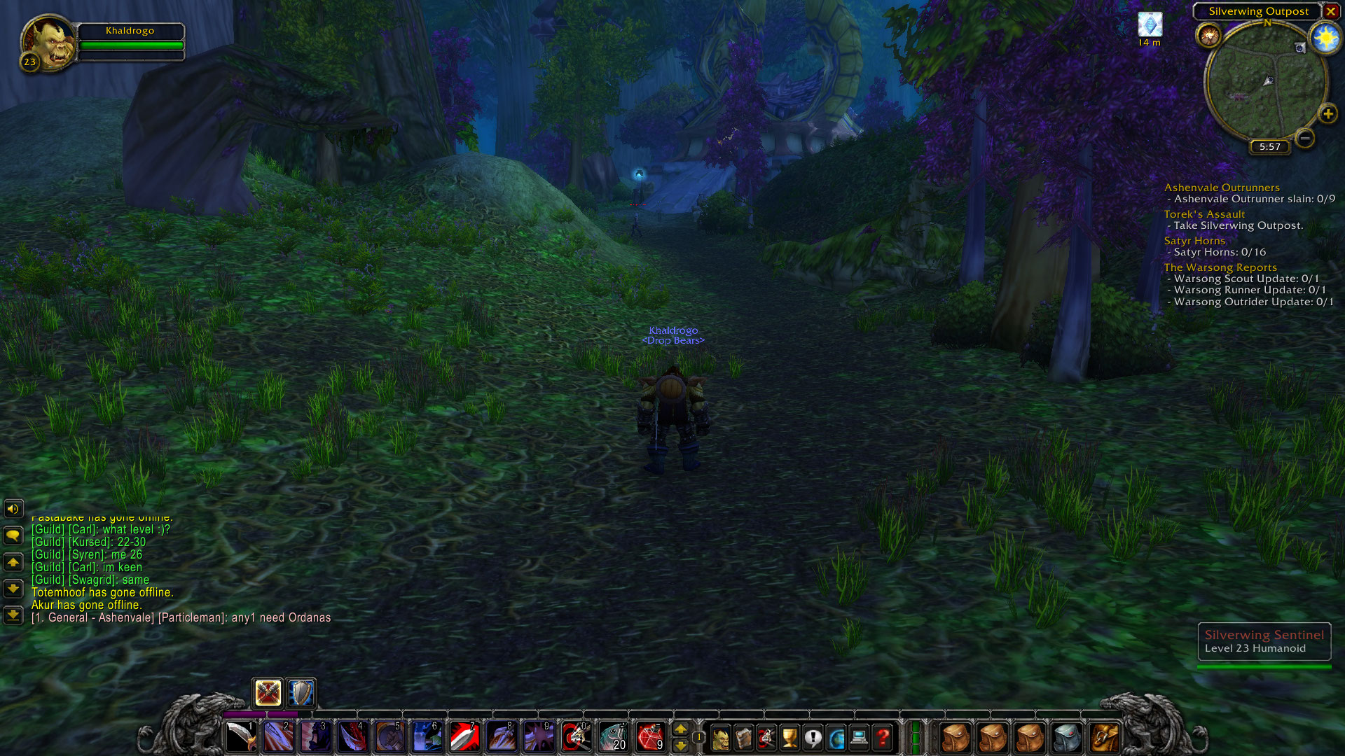 trek to ashenvale wow classic