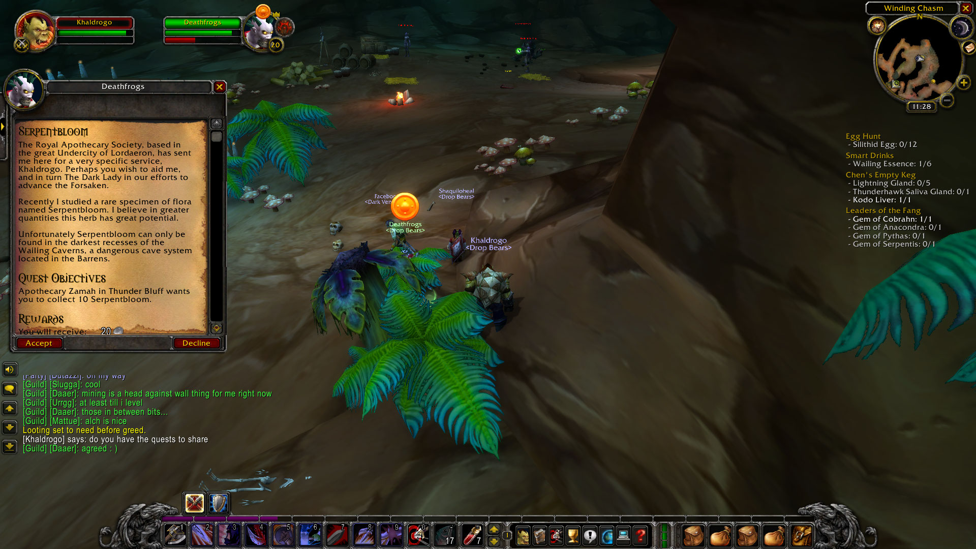 Wailing caverns wow карта