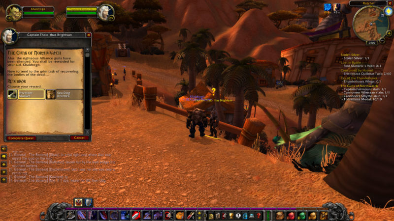 wow classic - the guns of northwatch medal location