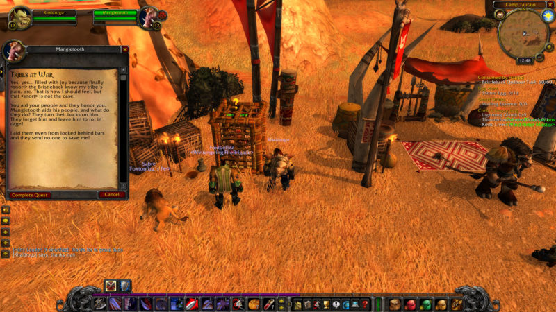 wow classic - tribes at war location of bristleback geomancer