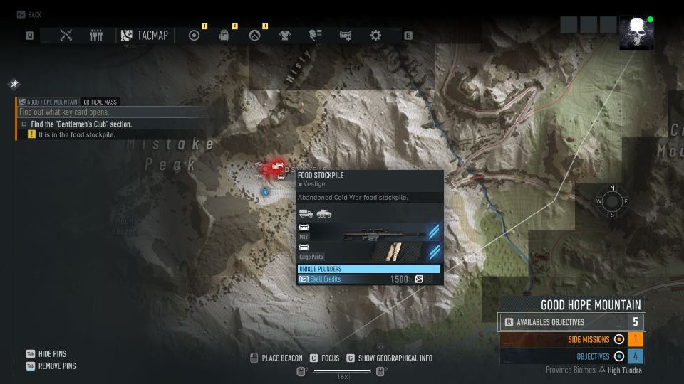 Реликвии древних ghost recon breakpoint карта