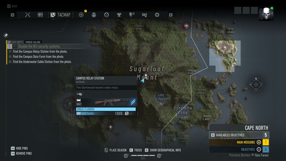 Реликвии древних ghost recon breakpoint карта
