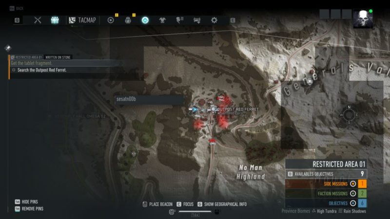 ghost recon breakpoint - written on stone mission walkthrough