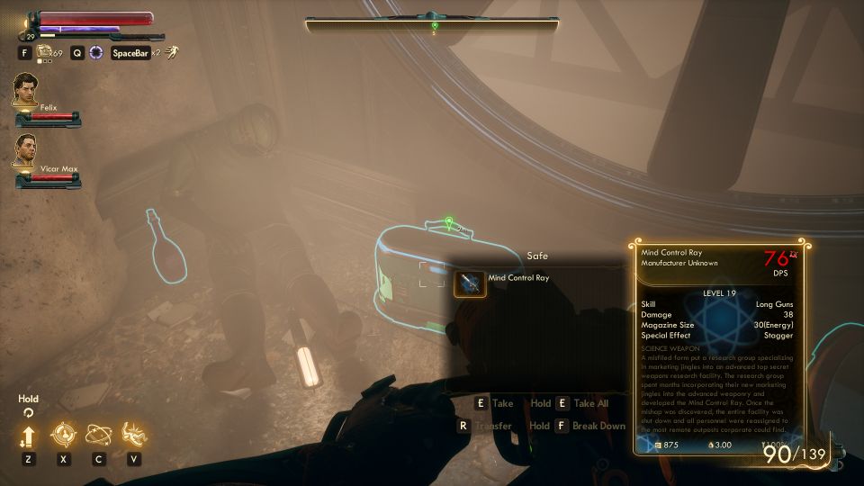 the outer worlds weapons from the void the outer worlds weapons from the void