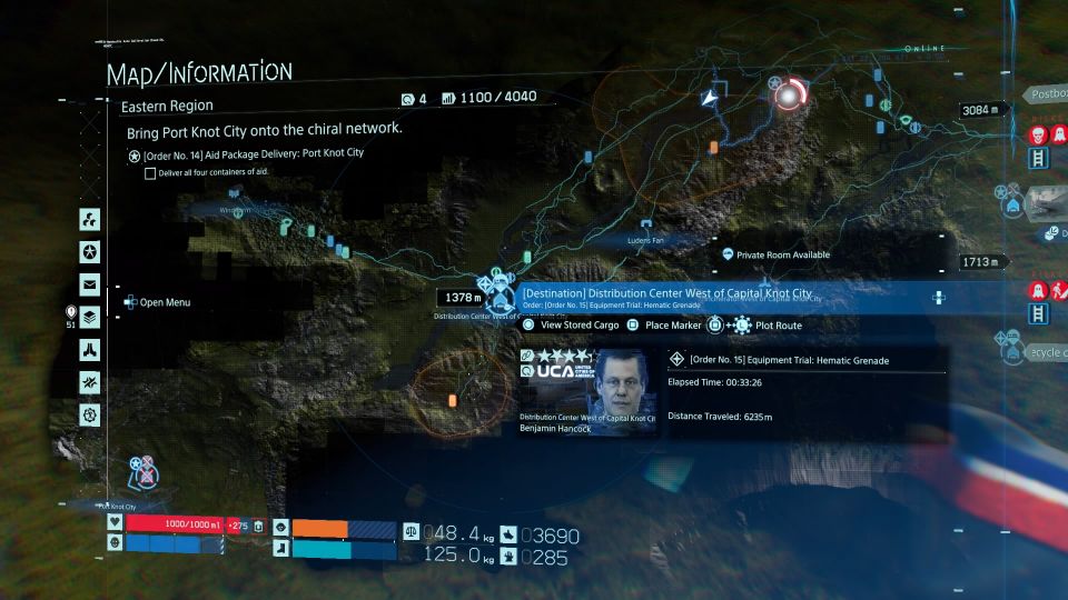 Death Stranding Order 15 (Hematic Grenade) Walkthrough