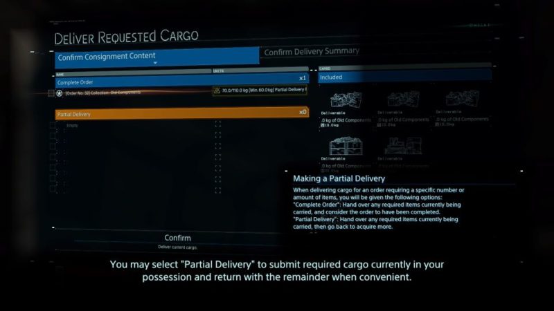 death stranding order 32 (old components) tips