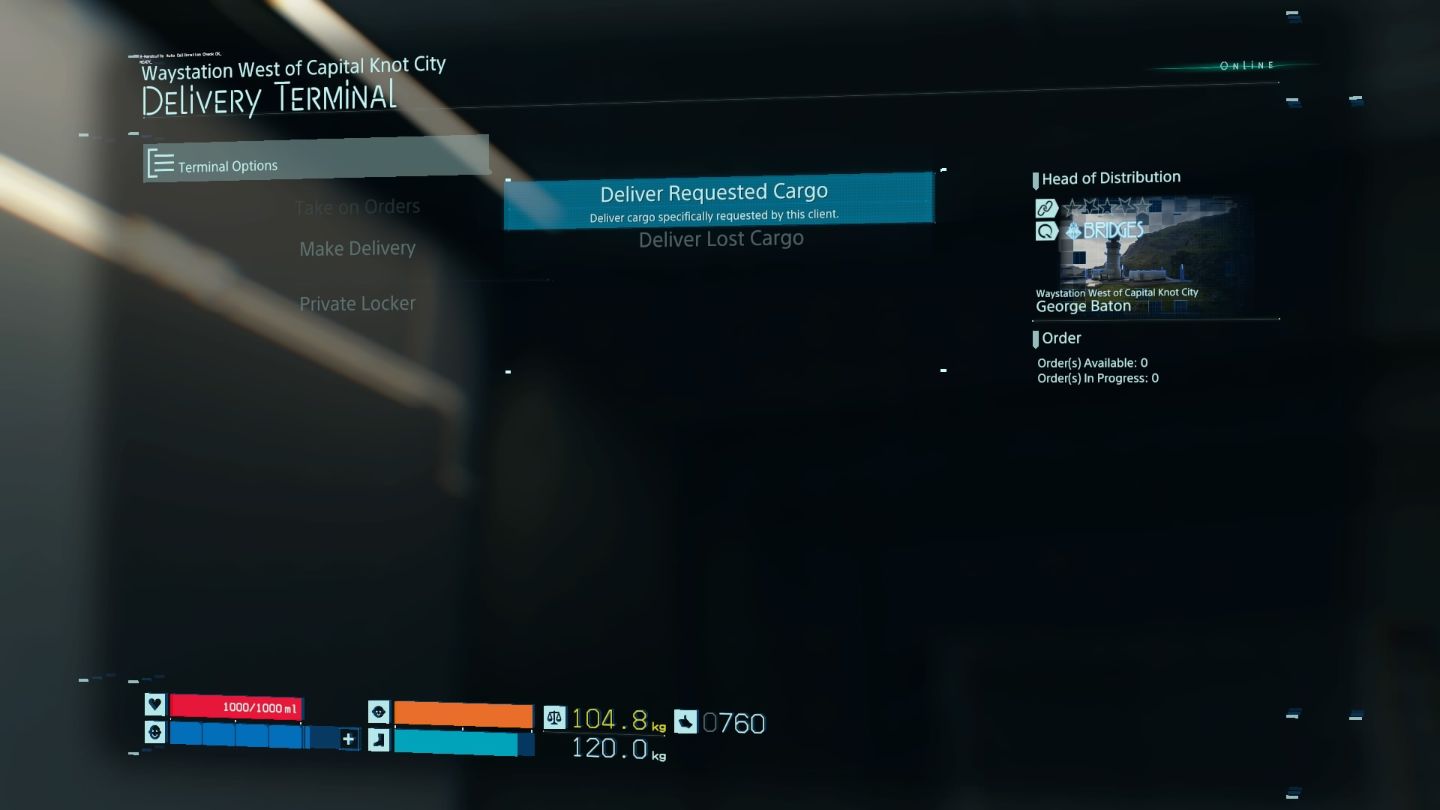 Death Stranding Order No. 4 (Smart Drug Delivery) Walkthrough