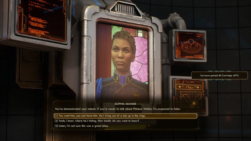 the outer worlds - the demolished woman tips