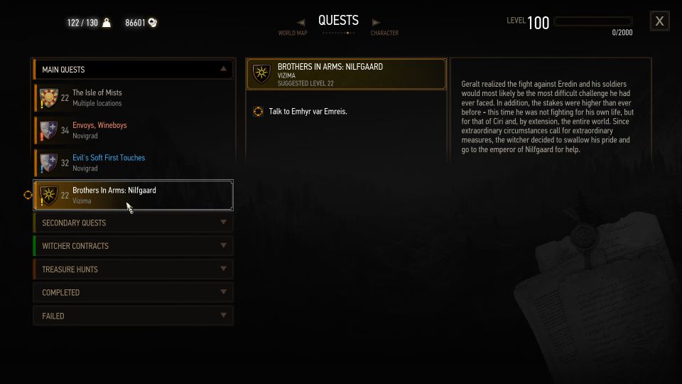 Brothers In Arms Nilfgaard The Witcher 3 Walkthrough