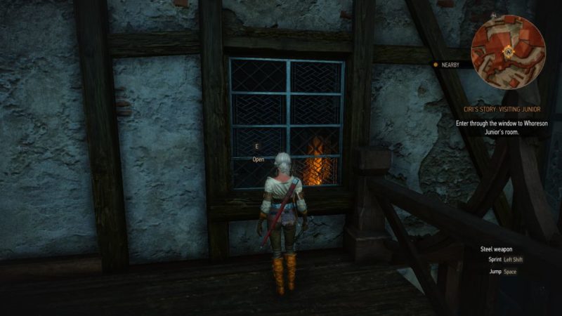 ciri's story visiting junior - witcher 3 quest