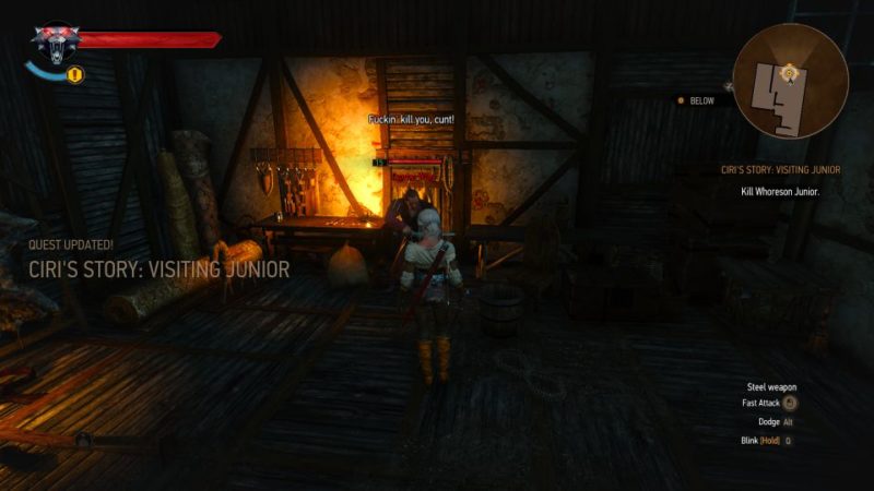 ciri's story visiting junior - witcher 3 walkthrough