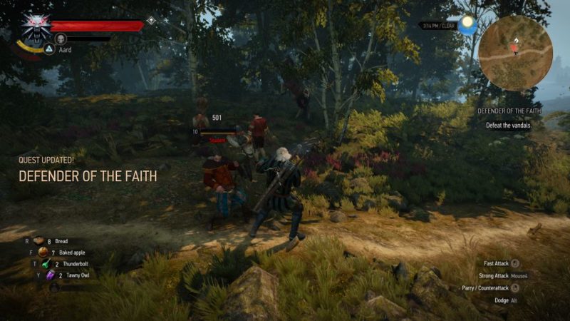 defender of the faith - witcher 3 tips